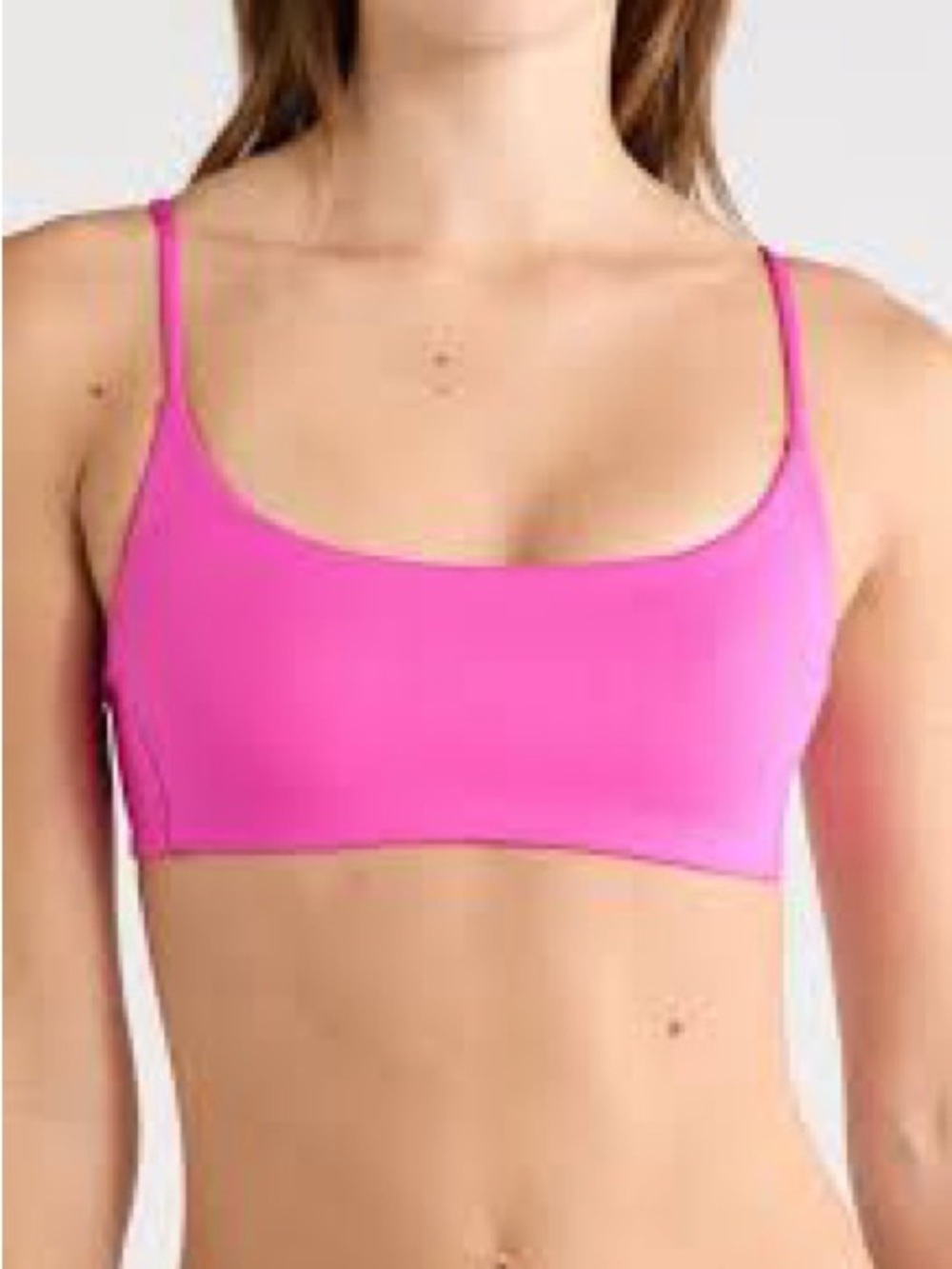 Left On Friday Bright Pink Scoop Bralette